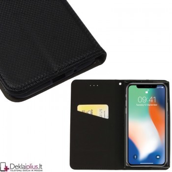 Telone smart magnet serijos atverčiamas dėklas - juodas (IPHONE X/XS) Telone smart magnet serijos atverčiamas dėklas - juodas (IPHONE X/XS)